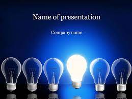 Lamp Powerpoint Template Powerpoint Templates Marketing Strategy Template Powerpoint