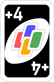 I feel like the entire galaxy knows the treachery of uno's version of the mario kart blue shell, but just in case: Wild Draw Four Card Clipart Free Download Transparent Png Creazilla