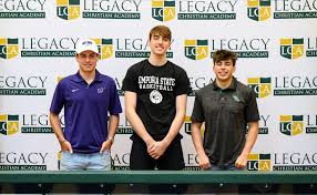 Three Legacy Student Athletes Sign National Letters of Intent