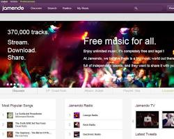 Image of Jamendo website