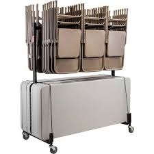 Double Tier Hanging Chair Table Truck Holds 42 Chairs And 8 10 Tables Mobiliario Para Fiestas Renta De Sillas Alquiler De Sillas