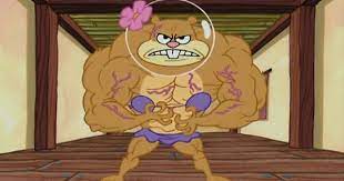 She is voiced by carolyn. Sandy Cheeks Muscle Growth Imgur