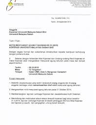 Pembentangan dan penerimaan laporan tahunan 4. Notis Mesyuarat Agung Tahunan Ke 10 Koperasi Ums Berhad