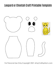 With cool abstract patterns and bold prints in a technicolour dream, these papers are the perfect thing to inject a bit of fun and life into any new year crafts you have on the horizon. Paper Leopard Craft For Kids Free Printable Template