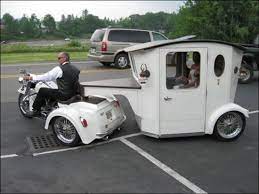 The Ultimate Wedding Wagon Oddity Central Collecting Oddities Harley Bikes Trike Motorcycle Custom Trikes