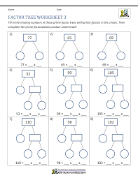 He was one of the greatest scientists and mathematicians who has ever lived. Factor Tree Worksheets Page