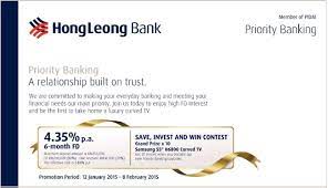 Personal financial services, business and corporate banking, global markets, islamic banking. Hong Leong 6 Month Fd At 4 35 P A