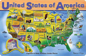 The united states's landscape is one of the most varied among those of the world's nations. Melissa Doug United States Of America Map Puzzle 3797 Best Buy