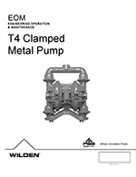 Available wilden pump repair spare parts and accessories include: T4 Clamped Metal Pump