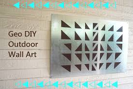 This listing is a digital download only. A Geo Diy Wall Art Project For The Outdoors