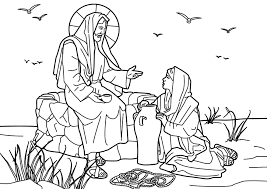 A free coloring page with bible verse 1 john 4:19. Gospel Of John 4 Commentary New Testament Matthew Henry St Takla Org