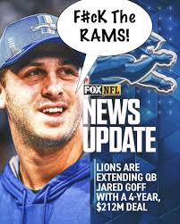 Jared Goff: Detroit Lion forever 💯🫡