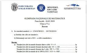 Pe baza rezultatelor finale de la olimpiada națională de matematică 2019 puteți consulta următoare situaţii statistice: Olimpiada De Matematica 2019 Etapa Locala Clasele 5 8 Subiecte Si Rezolvari Din Diferite Judete Olm 2019 Jitaruionelblog Pregatire Bac Si Evaluarea Nationala 2021 La Matematica Si Alte Materii Materiale Lectii