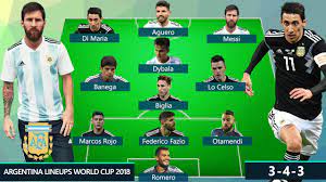It's the world cup final and it doesn't get bigger than this; Argentina Potential Lineups Fifa World Cup 2018 Russia Youtube