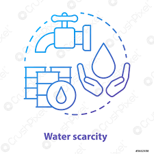 Illustration de vecteur plat de clipart. Concept De Penurie D Eau Icon Manque D Eau Vecteur Stock Crushpixel
