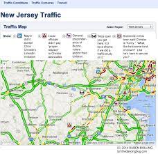 New Jersey Traffic Map Tom The Dancing Bug Blog: Tonight's New Jersey Traffic Map