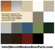 marvin hardware color selection chart color options