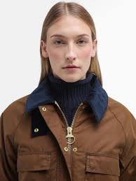 Barbour Ruth Wax Jacket, Tan/Dress Tartan