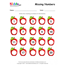 free printable missing numbers worksheets kiddoworksheets