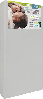 Milliard Crib Mattress Flip Technology Firm Side For Baby And Soft Side For Toddler 100 Cotton In 2020 Budget Crib Crib Mattress Cribs