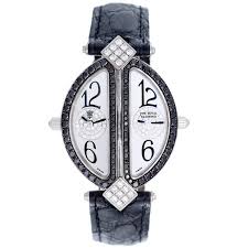 Chatila Lady S White Gold The Royal Diamond Double Lady Dual Time Wristwatch Royal Diamond Gold Diamond Watches Gold Diamond Jewelry