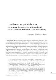 Xxxxxxxxxxxx xxxxxxx xxxxx tel : Pdf Un Flacon En Point De Mire La Science Des Urines Un Enjeu Culturel Dans La Societe Medievale Xiiie Xve Siecles