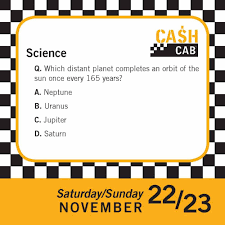 In this offbeat game show, players picked up in the cash cab have to answer trivia questions with mounting cash values before they . Cash Cab 2014 Day To Day Calendar Trivia Questions From The Discovery Channel S Hit Game Show Discovery Discovery 0050837307667 Books Amazon Ca