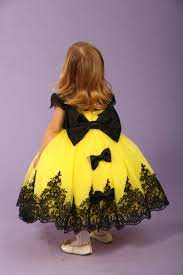First Birthday Dress Yellow Flower Girl Dress Party Dress For Girls Toddler Dress Lace Dress Tulle Dress Tutu Dress Vestidos De Cumpleanos Vestido De La Muchacha Vestido Floral Para Chicas