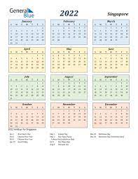 2022 Calendar Singapore With Holidays Calendar Printables Printable Yearly Calendar 2021 Calendar
