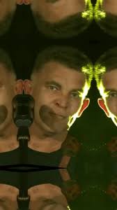 Kaleidoscopic Portraits of a Male with Graphic Tee