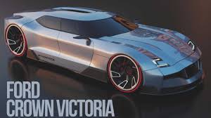 And someone at ford deserves a design medal for keeping the ford badge up front normally sized, a subtle manipulation of scale that fairly well hides how compact the. Ford Crown Victoria Concept Rendered As Future Four Door Coupe