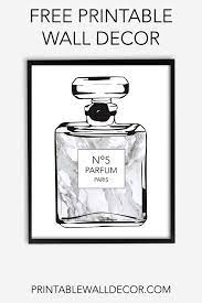 Free Printable Perfume Bottle Wall Art Download And Print This Free Printable Chanel Bottle Wall Decor Printables Free Printable Wall Art Free Printable Art