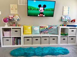 Kids Play Room Cube Storage Organized Playroom Kids Bedroom Organization Organization Bedroom Toddler Bedrooms