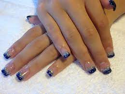 Pin By Echo Bromley Johnson On Nails Navy And Silver Nails Blue Glitter Nails Blue And Silver Nails