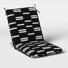 stripe outdoor chair cushion duraseason fabric black white project 62 in 2021 outdoor chair cushions outdoor chairs outdoor cushions