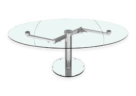 Table ronde en verre avec rallonge design. Extand 9042 Eda Concept Collection De Meubles Design Et Intelligent