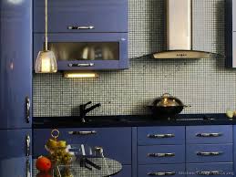 blue mosaic tiles modern kitchen ideas