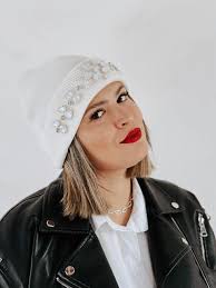 Gorro De Diseño Blanco