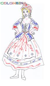 Colombina Da Colorare Carnevale E Disegni Oggi Mamma News Carnevale Disegni Disegni Da Colorare