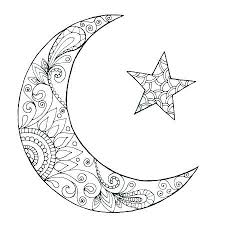 Half Moon Coloring Pages Moon Coloring Page Crescent Moon Coloring Page Crescent Coloring Moon Colo Moon Coloring Pages Mandala Coloring Pages Mandala Coloring