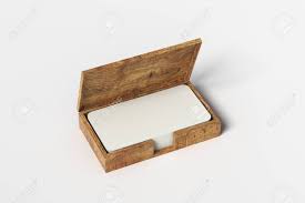 Available in 13 different sizes and styles. Wooden Business Card Box Holder With Blank Business Cards With Round Corners In Stack On White Background 3d Illustration Stock Photo Picture And Royalty Free Image Image 120501016
