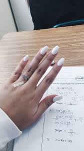 This manicure tool is ideal for acrylic nails squoval and for. White Acrylic Squoval And Acrylics Image 7073493 On Favim Com