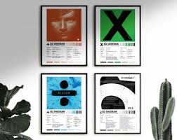 Cover statistics for ed sheeran: Ed Sheeran Poster Etsy