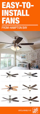 Easy To Install Fans From Hampton Bay Home Ceiling Fan Installation Home Projects