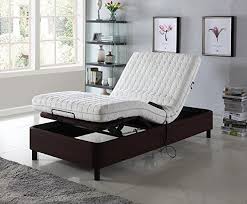 Home Life Electric Adjustable Platform Bed Frame With Remote Control Linen Brown Queen Review Adjustable Bed Frame Adjustable Beds Platform Bed Frame
