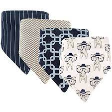 Hudson Baby Unisex Baby Cotton Bandana Bibs Smart Elephant One Size Pricepulse