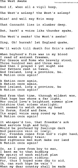 The West Awake By The Dubliners Song Lyrics And Chords