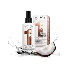 Avoiding the scalp, coat dry hair with a glob of coconut oil an hour or so before hitting the shower. Revlon Uniq One Coconut Hair Treatment 150ml