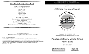 MS Honor Band Program 2016