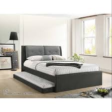 Although not technically a sofa bed, this makes our list because it's a sofa with a bed you can pull out of it! Amelin Queen Bed With Single Pull Out Bed Bedframe Set Katil Double Bed Shopee Malaysia